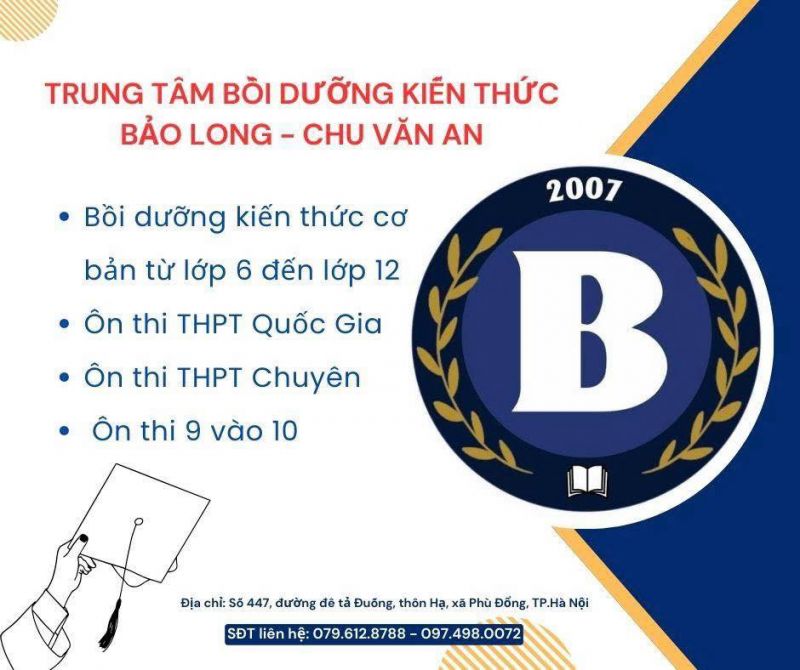 PROFILE “KHỦNG”  CỦA ĐỘI NGŨ GIÁO VIÊN TRUNG TÂM BỒI DƯỠNG KIẾN THỨC BẢO LONG - CHU VĂN AN