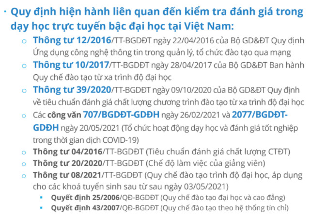 Công cụ nào cho kiểm tra, đánh giá trực tuyến